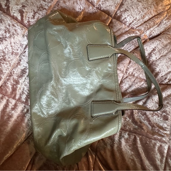 Coach bag gray patten leather - Picture 9 of 12